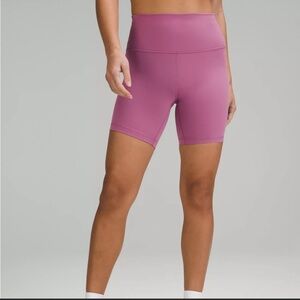 💗Like New Lululemon Wunder Train High Rise Short 6” Velvet Dust Sz 4💗